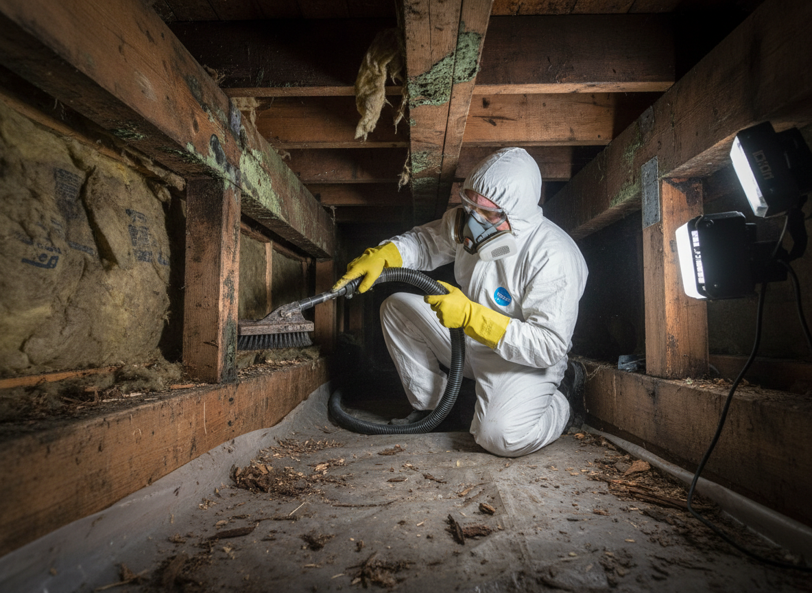 Crawl Space Mold Removal in Rimforest, CA