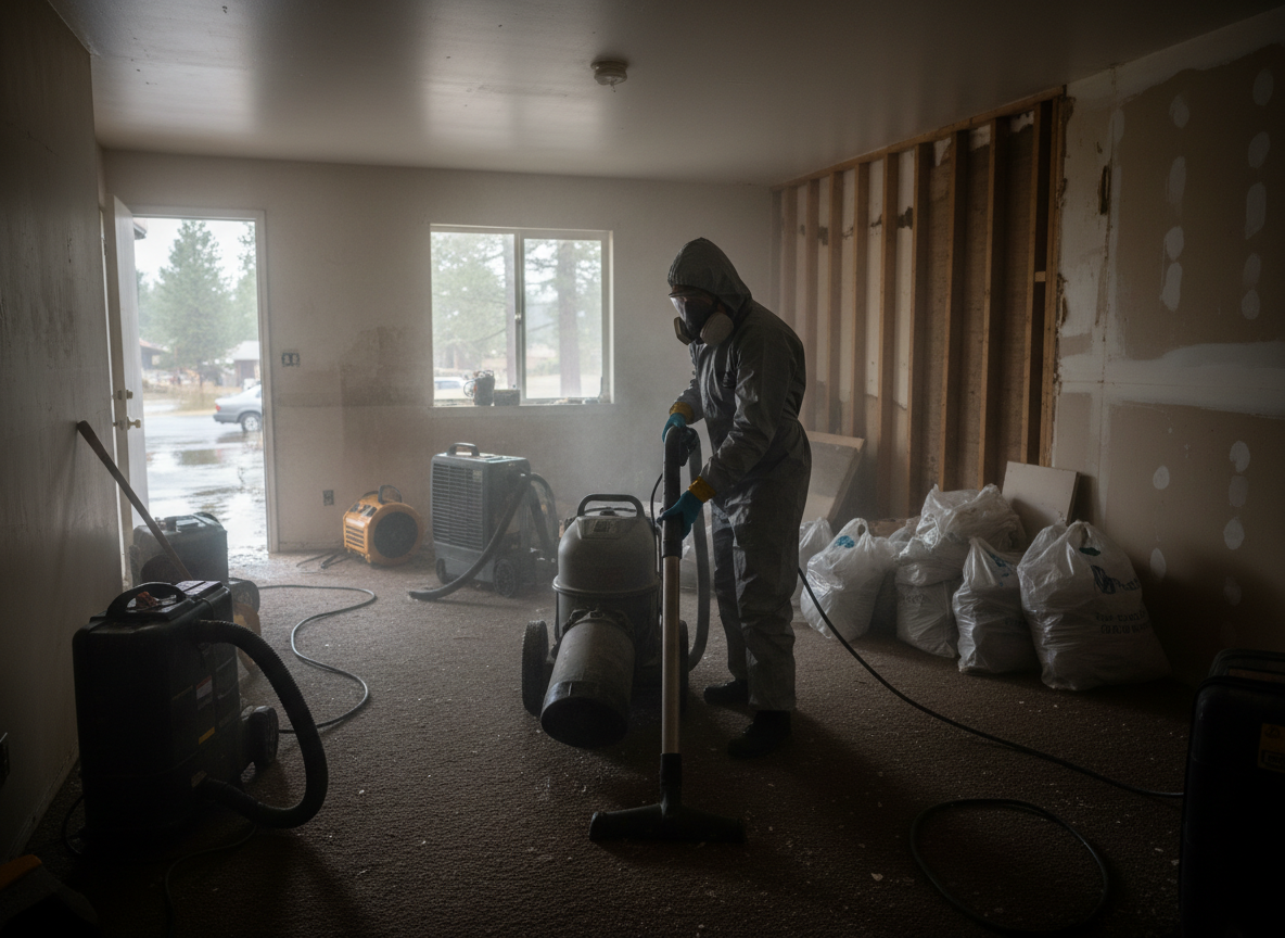 Flood Restoration Services in Rimforest, CA